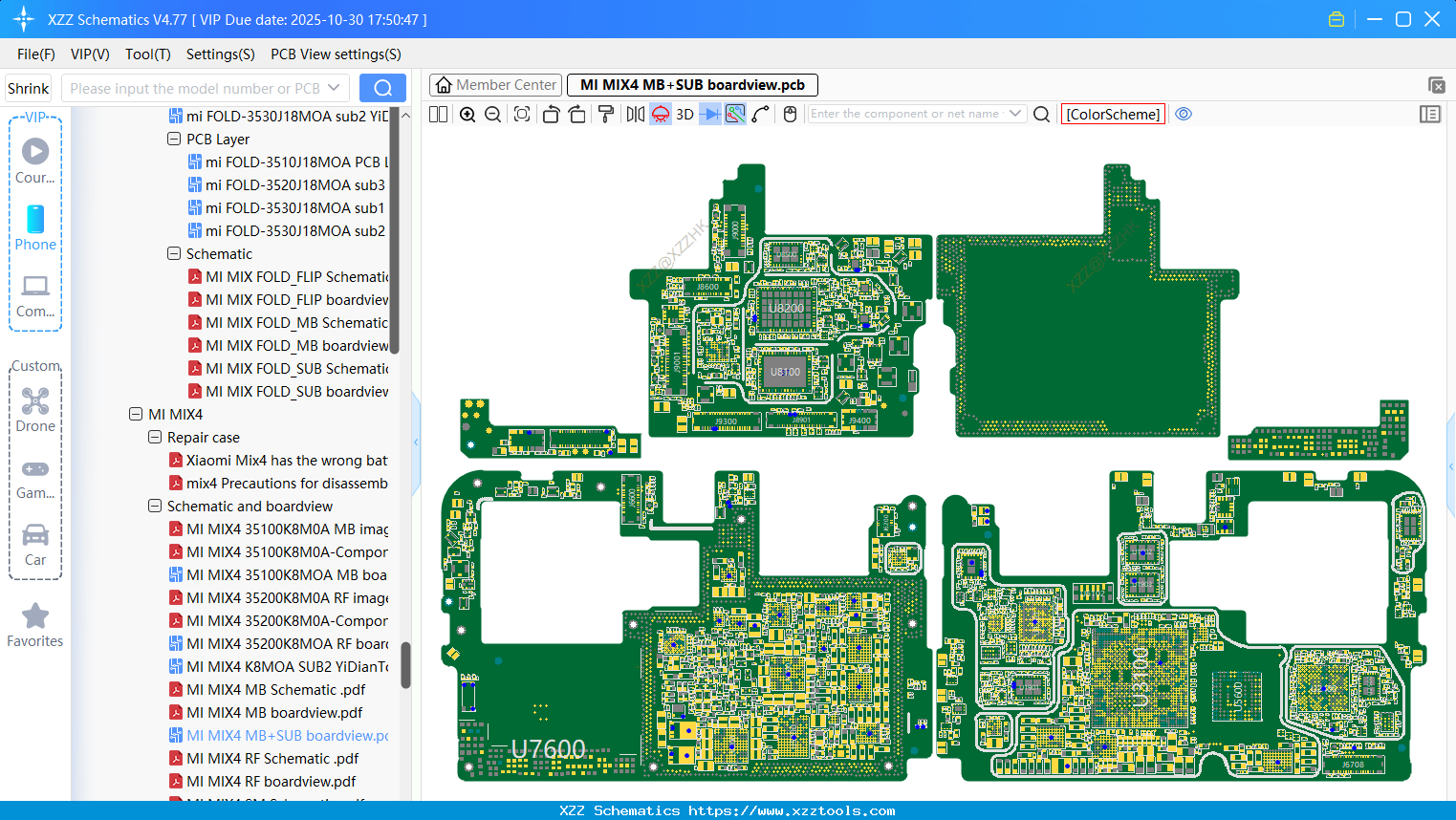 Xiaomi MI MIX4 MB+SUB Boardview